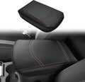 Muslogy Center Console Armrest Cover Compatible with Ford Maverick XL XLT Lariat 2022-2025 Accessories Cushion Pad Armrest Lid Protector Prevent Pets Scratches Regular Thick(Black)