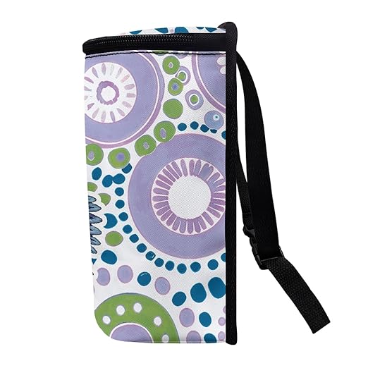 Hummingbird Floral Art Car Trash Can, Colorful Bird Flower Pattern Auto Garbage Bin for Back Seat