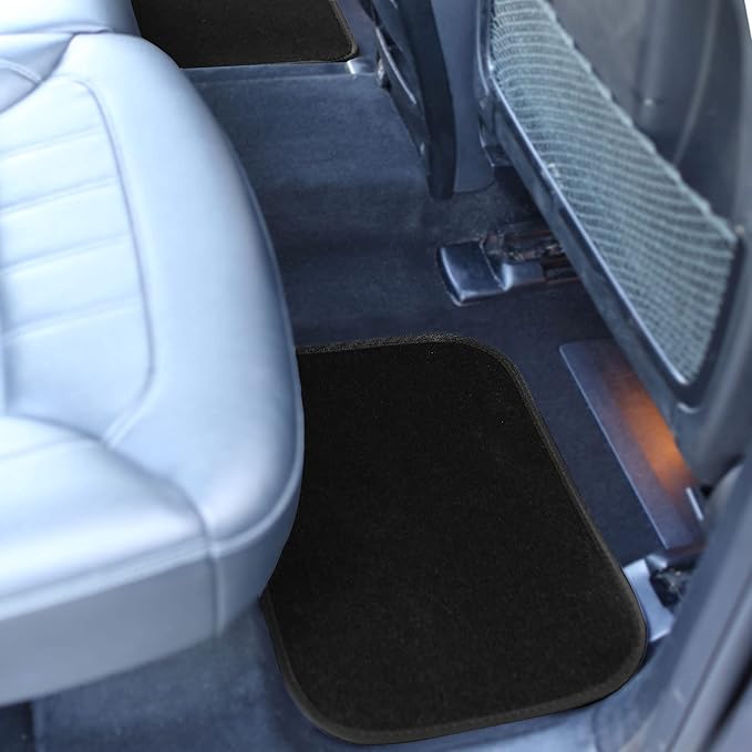 FH Group Universal Fit Car Floor Mats – All-Purpose Carpet Floor Mats & Protectors for Cars, SUVs & Trucks, Durable Automotive Carpet Mats, Pink & Black