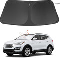 Windshield Sun Shade Custom Fit for 2013-2018 Hyundai Santa Fe Accessories Foldable Sunshade Sun Blocker Protect Car from Sun Rays & Heat Damage Keep Car Cooler