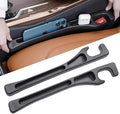 2 Pack Car Seat Gap Organizer, Seat Gap Filler Plug for Cars, SUVs & Trucks – Prevents Lost Items, Great for Rideshare, Daily Commute & Long Trips, Universal Fit PU Leather, Black