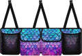 Trunk Organizer for Car Large Capacity Car Organizer, Mermaid Scale Foldable Trunk organizer, Space Saving Car Organization for Car Accessories, Tools, Sundries