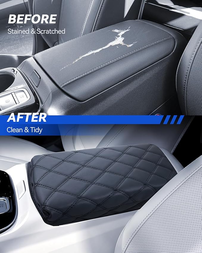 Armrest Cover for 2022-2025 Hyundai Tucson Accessories Center Console Middle Lid Pad Protector for Car Elbow Rest