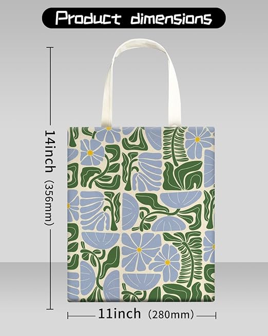 Car Trash Can, Seat Back Hanging Trash Bag, Cute Canvas Garbage Bag, Essential Car Trash Bin Cars Organizers Floral Leaves