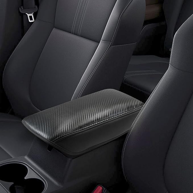 SXCY Fit for 2023 2024 Mitsubishi Outlander Armrest Cover FIT for 2022 2023 Outlander Center Console Cover for 2023 2024 Outlander Middle Console Cover for 2024 Outlander (Black Microfiber Leather)