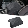 GIANT PANDA Custom Center Console Cover for Ford 2015-2020 F150 & 2017-2022 F250 F350 F450 & 2018-2024 Expedition,Waterproof Faux Leather Armrest Console Cover Protector,Black(Bucket Seat Only)