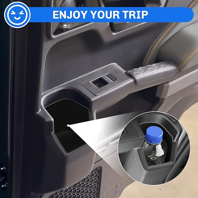 SXCY for 2025 2026 Toyota 4Runner Rear Door Cup Holder Insert 2025 2026 4Runner Accessories Silicone Cup Holder Limiter for 2026 Toyota 4Runner Console Drink Holder Adapter Non-Slip Drink Stopper