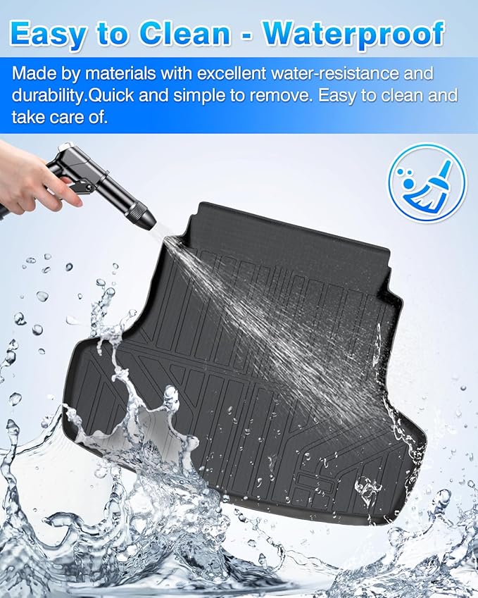 Cartist Floor Mats and Cargo Liner Fit for 2021-2026 Kia K5 (Only FWD Models) & Hyundai Sonata/Sonata Hybrid 2020-2026 Accessories All Weather Floor Liner & Trunk Mats