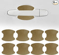8PCS Car Door Handle Cup Scratch Protector, Car Door Handle Sticker, Scratch Auto Door Protective Film, Car Accessories Car Door Handle Protective Films Universal for Cars (Gold, 8PCS)