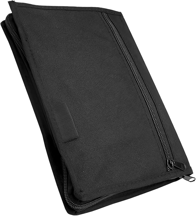 Oxfords Fabric Car Glove Box Organiser with Multiple Compartments for Documents and Essential Auto File Folder Car Glove Box Zippers