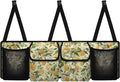 Lemon Hanging Trunk Organizer for SUV Back Seat Organizer with Elastic Net Collapsible Cargo Storage Bag Car Interior Accessories
