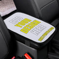 Custom Auto Center Console Pad Car Armrest Seat Box Cover Design Your Own Photo Text Logo Universal Fit Car Decor Handrail Box Arm Rest Cushion Lid, 7.9"x11.8", White