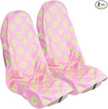 LoyaGour Car Seat Cover Protector Front Seats,for Gym Workout,Running,Swimming,Beach and Hiking,Waterproof Sweat Towel Bucket Seat Covers for Cars SUV Trucks (Flower and Pink, 2Pcs)