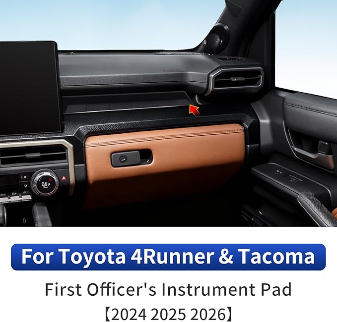 Co-Pilot Silicone Storage Box for 2024 2025 2026 Toyota 4Runner & Tacoma Dashboard Tray Dashboard Organizer Interior Modification Accessories (Dashboard Tray Silica Gel Pad)