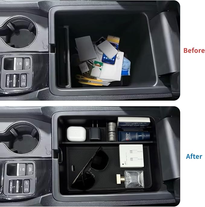Zxiaochun Center Console Organizer Tray for 2023 2024 2025 Honda Pilot, 2024 2025 2026 Honda Passport & 2024 2025 Ridgeline Accessories, Armrest Box Storage Organizer Divider