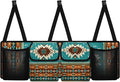Navajo Aztec Tribal Car Trunk Organizer Ethnic Style Waterproof Backseat Hanging Organizer Multipurpose Cargo Accessory,Frees Trunk Floor