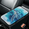 Bulopur Blue Turtle Car Console Covers Armrest Console Cover Flannel Warmth Car Center Console Cover Accessories Protect from Pet Claws Universal Car Interior Accessories Decoration