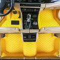 Car Floor Mats Automotive Floor Mats Vehicle Specific All Weather Protection Custom Compatible with Most of 98% Cars SUVs (Yellow)