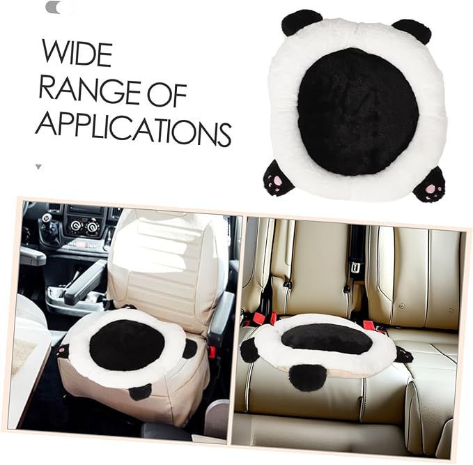 GLEAVI Cute Panda Car Seat Cushion Lumbar Support for Adults Easy to Install Comfortable Driving Accessory for Christmas and Birthdays