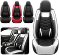 AMZYY Car Seat Covers Fit for Chevy Trax 2015-2025, Side Airbag Compatibility, 3D Lumbar Support and Seamless Fit, Easy to Clean Sports Seat Cover2 Pcs Front, Black White