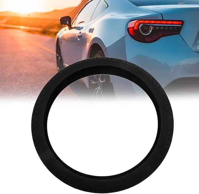 uxcell Universal Black Silicone Anti-Slip Steering Wheel Cover Protector for Car Vehicle