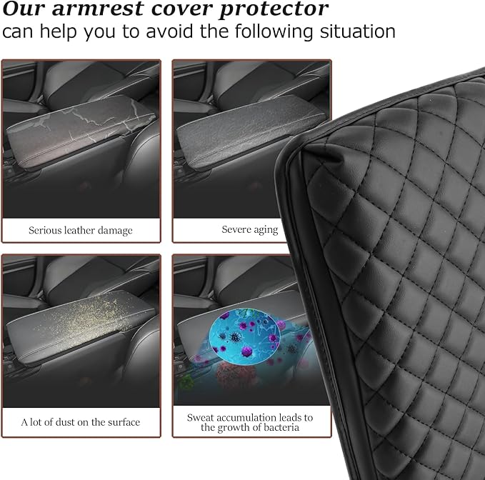 SKTU 2025 2026 Camry Center Console Cover for 2025 2026 Toyota Camry Armrest Cover 2025 2026 Camry (LE/SE/XLE/XSE) Seat Box Cover Toyota Camry 2025 2026 Accessories 2025 2026 Camry Hybrid Armrest Pad
