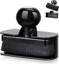 BABYSHEEP Car Tire Shine Applicator,Large Vegan Tire Shine Brush - Automotive Tire Dressing Applicator Brush with Storage Stand for Tire Detailing & Car Wash Kit, Black, 3.6 Inch Length (Black)