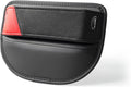 BETTERHUMZ Car Side Seat Storage Box Compatible with BMW 1 2 3 4 5 6 7 Series X1 X2 X3 X4 X5 X6 X7 Suede Leather Car Seat Gap Filler Organizer Accessories (Red Black)