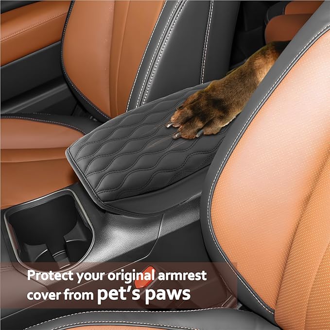 SKTU for 2025 Subaru Outback Accessories Center Console Cover for 2020-2025 Subaru Outback/Legacy Armrest Cover Outback Wilderness Armrest Pad Subaru Outback 2025 Accessories Center Console Cushion