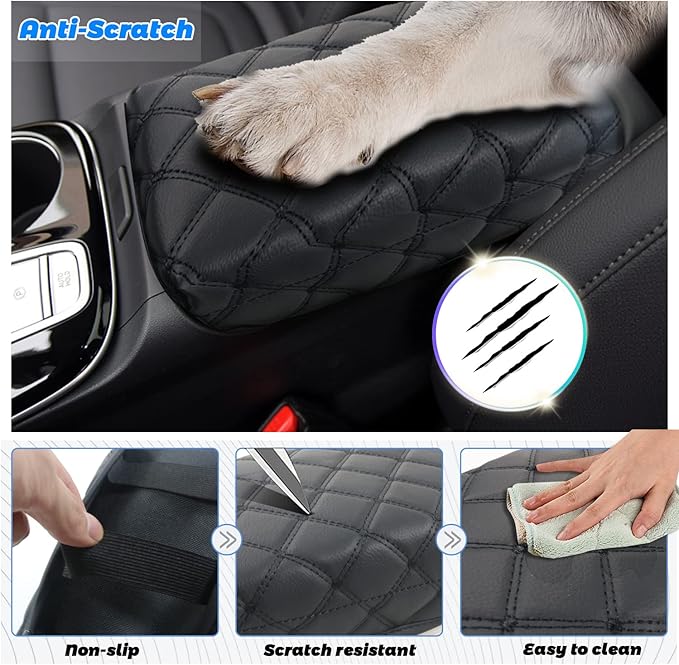 SHAOHAO Car Armrest Cover for 2022 2023 2024 Hyundai Santa Cruz Accessories 2022 2023 2024 Santa Cruz SE/SEL/Night/SEL Premium/Limited Center Console Cover Elbow Arm Rest Pad Armrest Protector