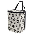 Dog Paw Print Car Rubbish Storage Reusable Car Trash Can for SUVs Vans, Cars Trash Bag Bin Hanging Automotive Sedan Garbage Cans Leak Proof Vehicle Trash Can