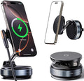 Magnetic Phone Holder for Car, Magsafe Car Mount with Nano Gel Suction Cup for Dashboard & Windshield, Compatible with iPhone 12/13/14/15/16/17 Series, Including Pro & Pro Max Models (Gray)