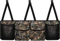 Camo Hunting Forest Car Trunk Organizer and Storage, Backseat Hanging Organizer with 4 Waterproof Storage Bag - Car Interior Accessories for SUV, Truck, Van, Cargo