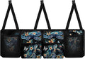 Waterproof Car Trunk Organizer Plumeria Turtles with 4 Compartments Auto Hanging Seat Back Storage Large Capacity Multipurpose Cargo Accessory
