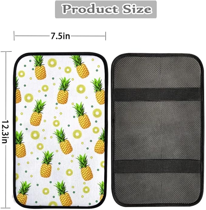 Grey Purple Car Center Console Cover, Universal Car Armrest Cover, Neoprene Auto Arm Rest Cushion Pads, Center Console Armrest Protector, Fit for Most Vehicle
