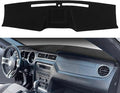 Dash Cover Mat Custom Fit for Ford Mustang with Center Sensor, Dashboard Pad Cap Carpet Protector (Black) J229