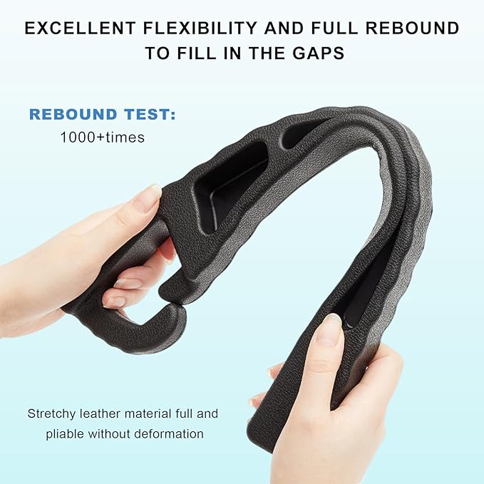 2 PCS Car Seat Gap Filler Organizer, PU Leather Stopper to Fill The Gap Between Seat and Console, Crevice Blocker No Drop Seat Guard Stop Things from Dropping for Trunk Sedan