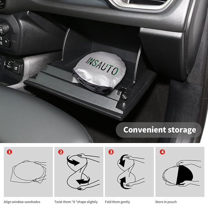 for Odyssey 2026 Windshield Sun Shade Foldable Sunshade fit for Honda Odyssey 2018-2024 2025 LX,EX,EX-L,Touring,Elite Minivan Windshield Cover, Front Window Shield 210T Sun Visor Car Accessories