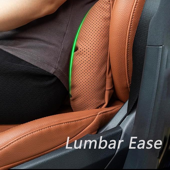Neck Pillow Automotive Seat Cushions for Honda CR-V 6th/VI V IV III II I RW/RT/RM/RE/RD/Hybrid 2015-2025, Relieving Neck Stiffness Sciatica Relief Car Headrest Lumbar Pillow,Black