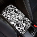 Mintutlipy Universal Car Center Console Cover Zebra Automotive Armrest Cushion Car Seat Storage Box Mat Wear Proof Durable