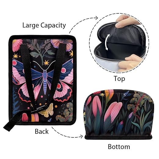 Butterfly Car Trash Can with Lid,Leak Proof Hanging Garbage Storage Pocket for Home and Car,Durbale and East to Install Car Accessory Interior
