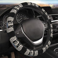 Car Steering Wheel Cover with Anti-Slip Lining, Universal 15 inch Wheel Cover, Fashion Car Interior Accessories for Women Men - Bald Eagle
