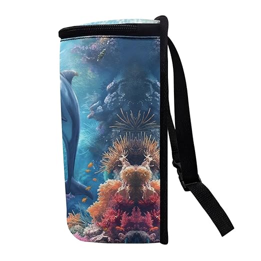DISNIMO Ocean Dolphin Car Trash Can Leak-Proof Car Organizer Storage Bag for The Back Seat of Any Cars,Sedans, SUVs & Trucks Easy-to-Install Car Accessory Interior