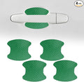 4PCS Car Door Handle Cup Scratch Protector, Car Door Handle Sticker, Scratch Auto Door Protective Film, Car Accessories Car Door Handle Protective Films Universal for Cars (Green, 4PCS)