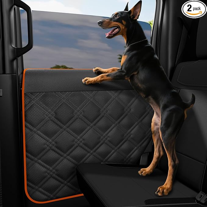 Surfcabin Door Protector from Dog Scratching– 20% Larger Designed Dog for 𝐓𝐫𝐮𝐜𝐤𝐬 & 𝐋𝐚𝐫𝐠𝐞 𝐒𝐔𝐕𝐬, 2 Packs [Left + Right] Thickened Waterproof Car Door Protector