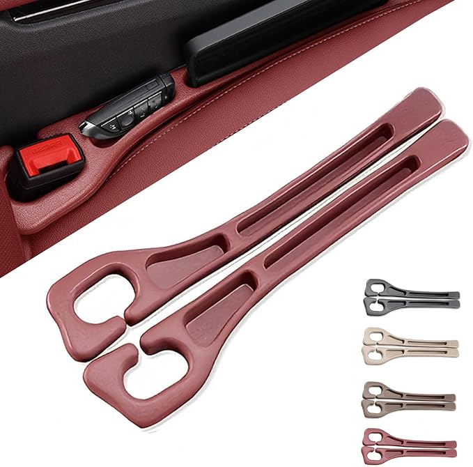 womkvai car seat gap filler, No Drop Seat Guard, Seat Gap Fillers for All Cars, Prevents Items from Falling, Easy to iInstall (Black)