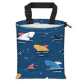 AFYEWKC Car Trash Bag Large Hanging Can for Back of Seat, Cute Waterproof Car Garbage Bag for Vehicle, Travelling, Outdoor Cute Cartoon Blue Shark