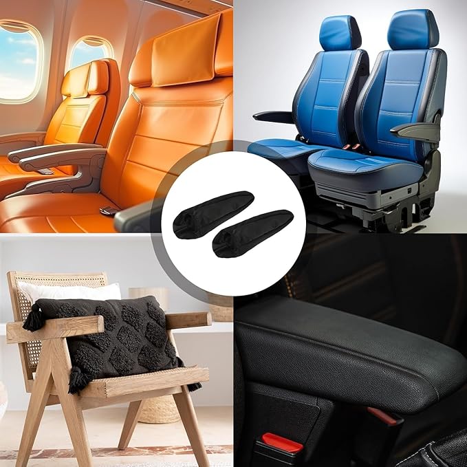 2 Pcs Arm Rest Cover for Car Arm Rest Cushion Armrest Covers Elastic Fabric Car Front Seat Universal Replacement Center Console Lid Skin Protectors Car Interior Accessories for Car SUV Truck Van