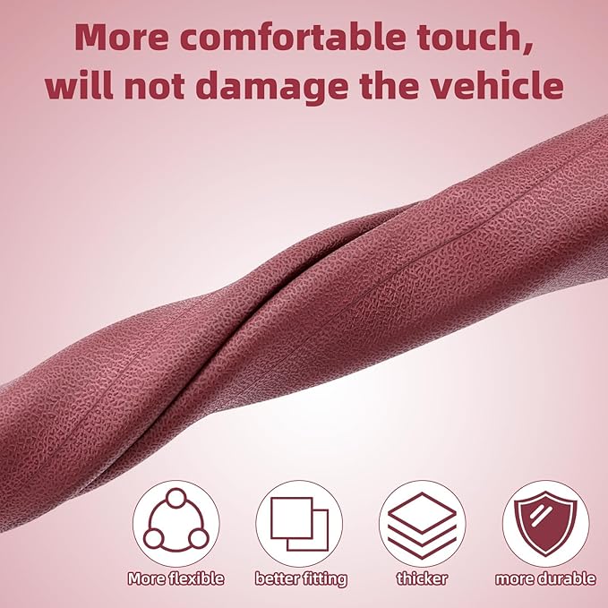 2pcs Car Seat Gap Filler, No Drop Guard Universal Gap Organizer Between Seat and Console Prevents Phone Keys Cards Falling (Red)