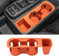 Maxzina Cup Holder Compatible with 2022-2025 2026 Ford Maverick Cup Holder Silicone Insert Center Console Drink Holder Silicone Orange Bottle Holder Interior Decoration for 2024 Maverick Accessories